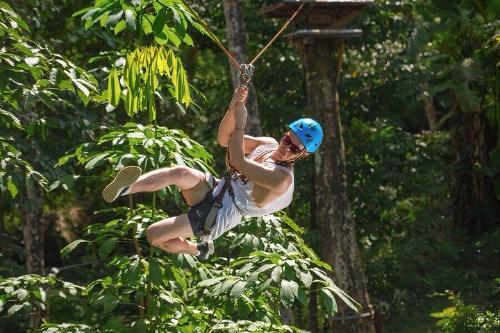 Free Fall Jump and 100m Zipline in Phuket by Jungle Xtrem