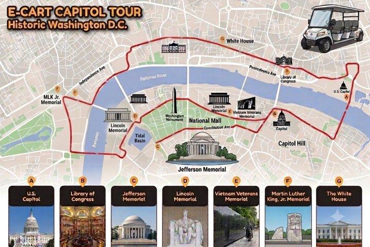 Washington DC Monuments & Memorials Guided Cart Tour