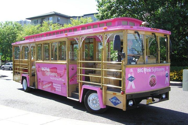 Portland Hop-On Hop-Off Pink Trolley Tour with Gray Line - 1 or 2 Day Pass