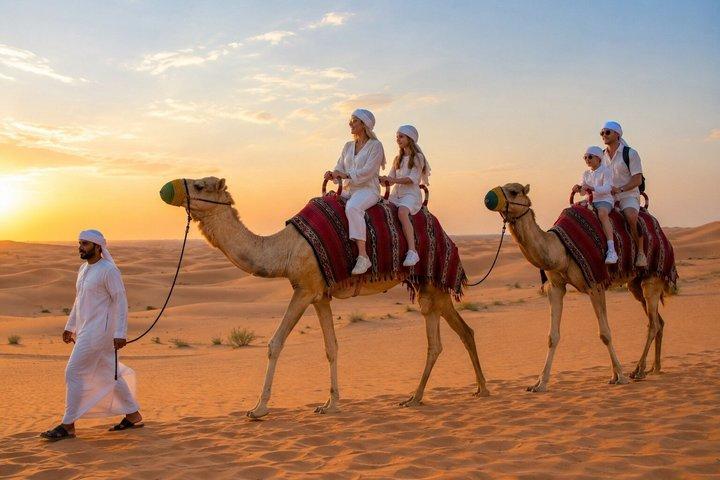Best Dubai Desert Safari with Buffet Dinner,Sand Boarding & Shows