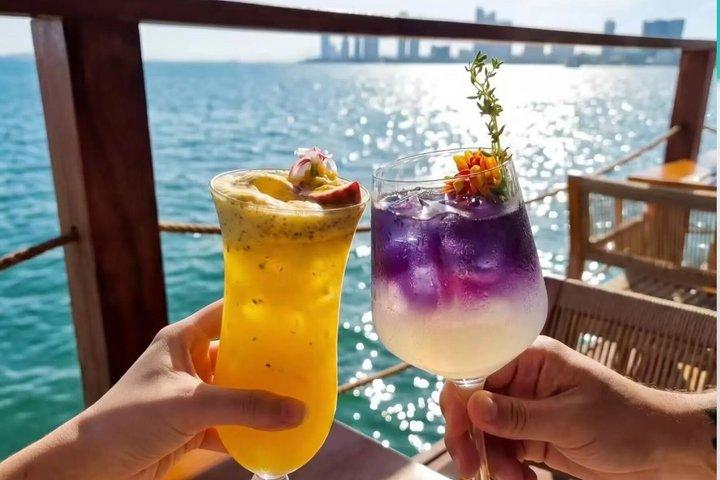 Pattaya SINA Beach Floating Club VIP Seating with Ocean Views