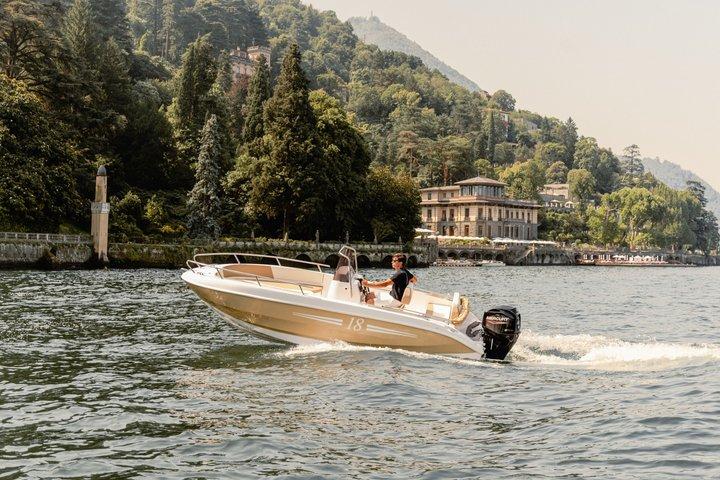 Como No License Self Drive Boat Rental on Lake Como
