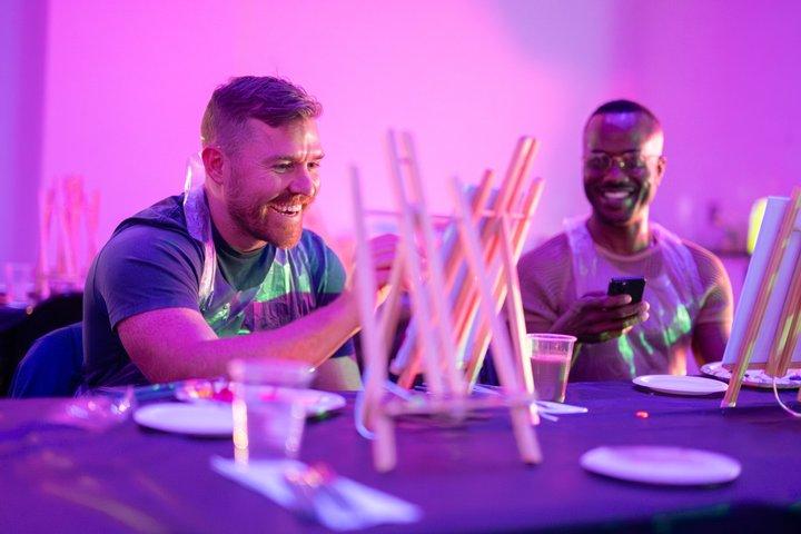 NEON Starry Night Sip and Paint Experience