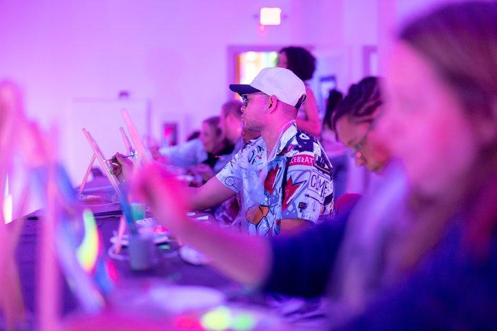 NEON Starry Night Sip and Paint Experience