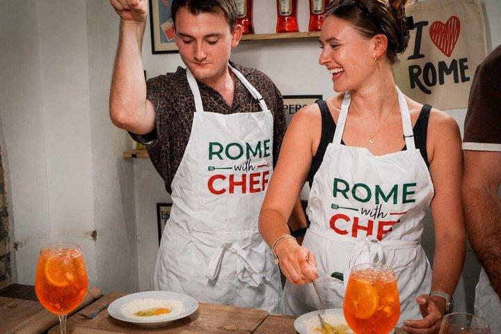 Rome Tipsy Cooking Class: Make Pasta and Mix 3 Spritz Cocktails