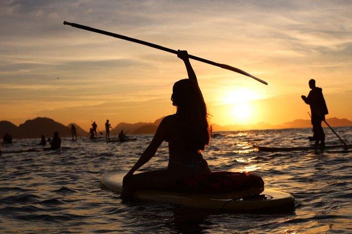 Sunrise on Copacabana Beach from Stand Up Paddle