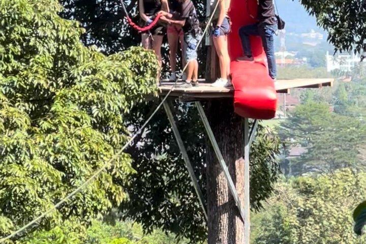 Free Fall Jump and 100m Zipline in Phuket by Jungle Xtrem