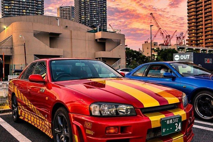 Tokyo: Private JDM R34 Skyline drive & Daikoku PA car meet
