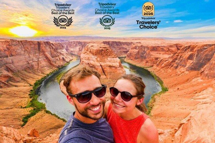 Lower Antelope Canyon and Horseshoe Bend Day Tour with Lunch