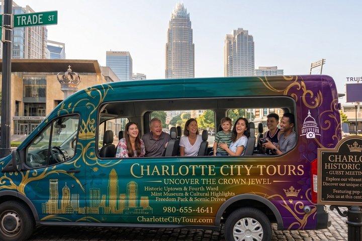 Charlotte Guided Small Group Open-Air Minibus Tour