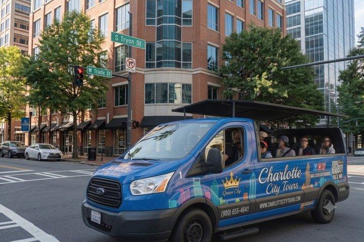 Charlotte Historical Guided Open-Air Small Group Minibus Tour