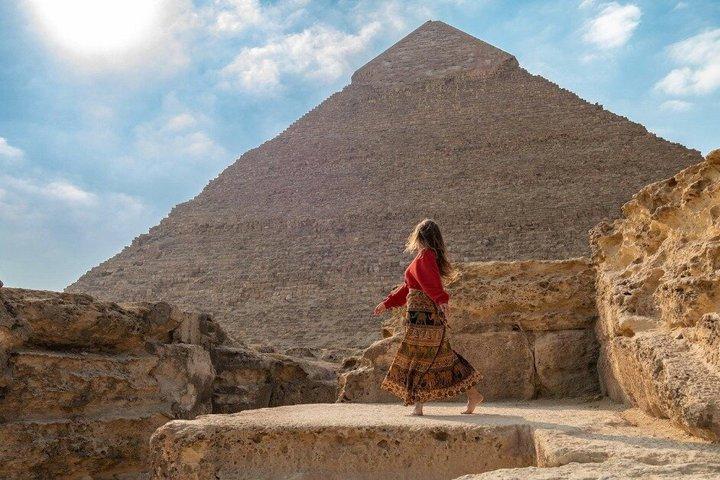 VIP Private Giza Pyramids Saqqara Memphis Tour Camel Ride lunch