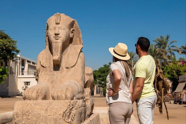 VIP Private Giza Pyramids Saqqara Memphis Tour Camel Ride lunch