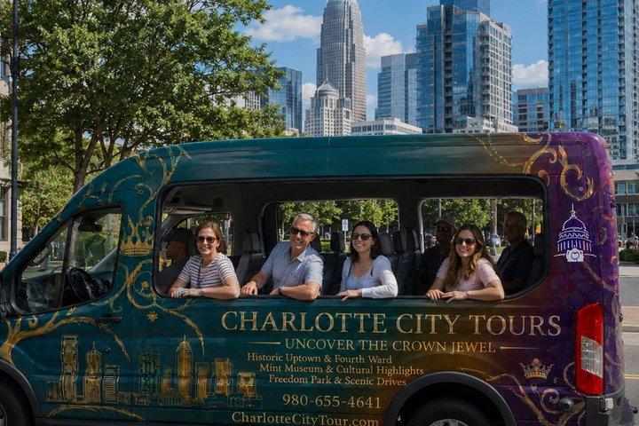 Charlotte Historical Guided Open-Air Small Group Minibus Tour