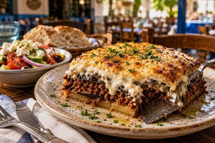 Athens Street Food Tour: Moussaka & Souvlaki Kebab