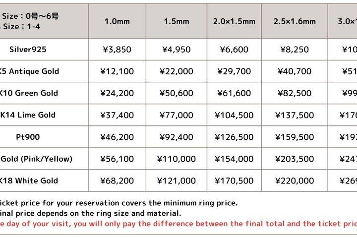 Private Ring Craft Experience in Nagasaki