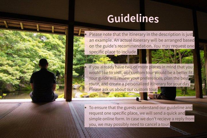 Private car tour Let's uncover secrets of majestic Kyoto history