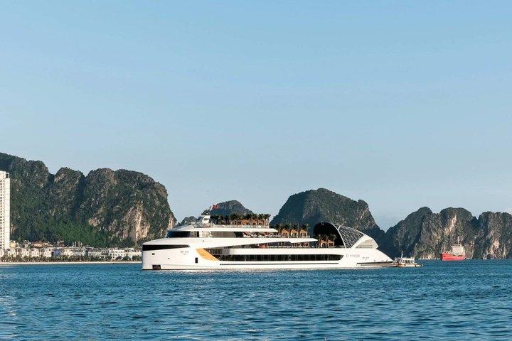 Dolphin Cruise Halong Bay Luxury Day Tour from Hanoi
