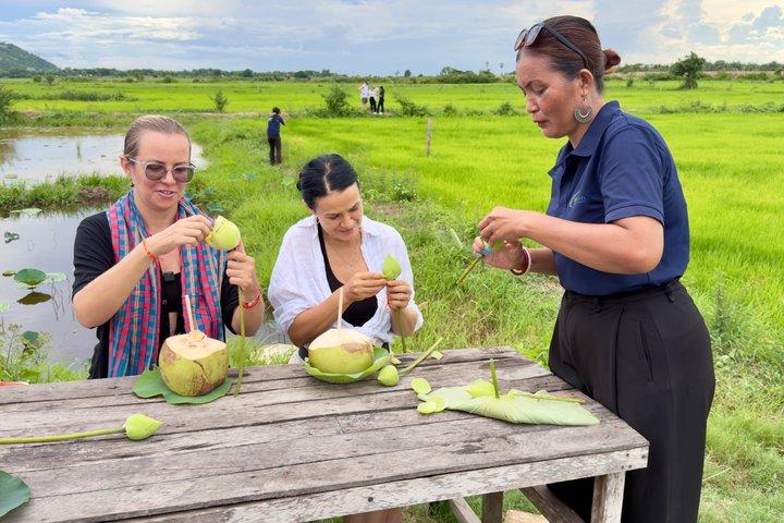 Siem Reap Authentic Monk Blessing and Lotus Farm Experience