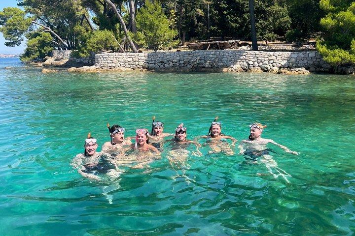 Zadar Boat Tours: 4 stops Island Experience or 2 Hour Sunset Swim
