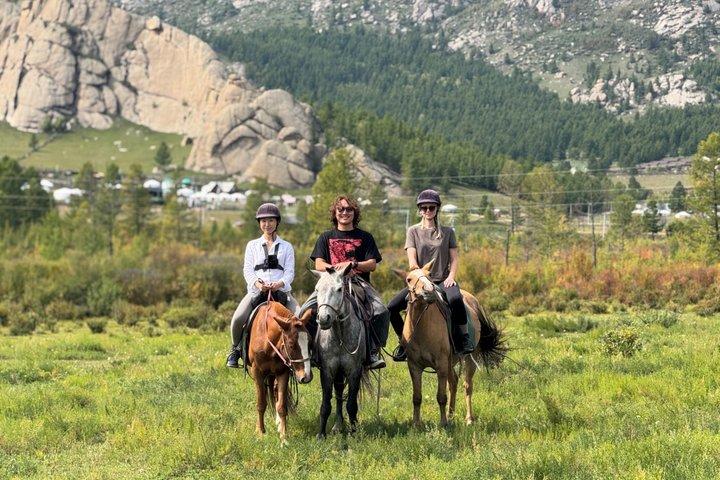 Horse riding in Terelj National Park