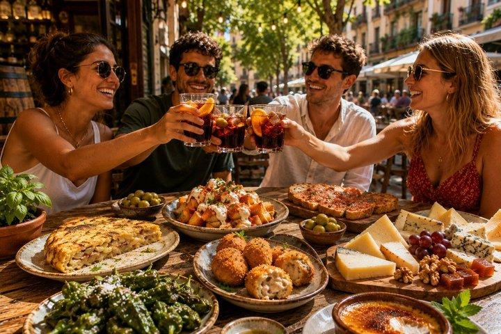 100% Vegetarian Barcelona Tapas Tour in Gràcia (Full Meal)