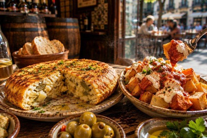 100% Vegetarian Barcelona Tapas Tour in Gràcia (Full Meal)