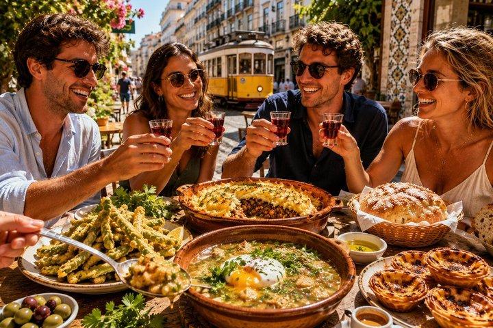 100% Vegetarian Lisbon Food Tour in Baixa (Full Meal)