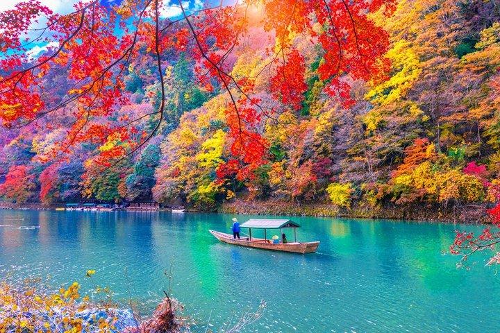 Kyoto Day Tour Arashiyama Scenic Train and Hozugawa River Cruise