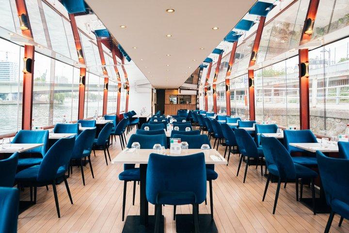 Paris Theo Boat Seine River Italian Trattoria Style Dinner Cruise