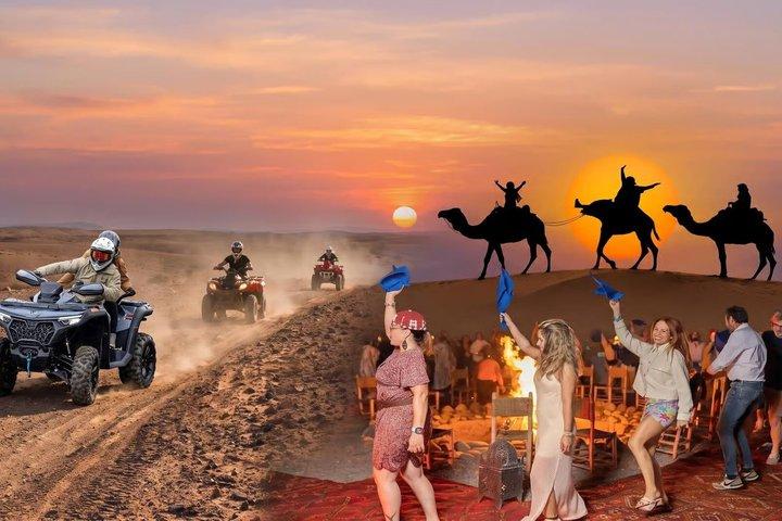 Marrakech : Desert Agafay Sunset, Camel Ride, Dinner Show