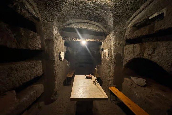 Rome: Catacombs Underground & Colosseum Small Group Tour
