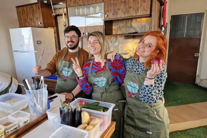 Cooking Class & Meal at a Roof Garden in Athens