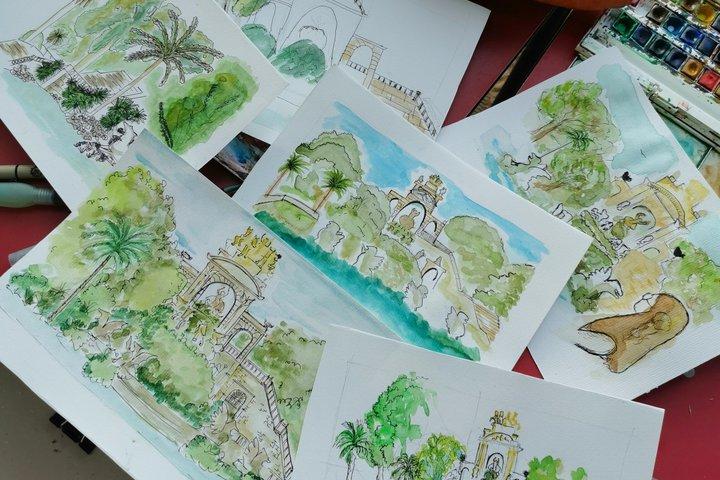 Sketching & watercolor workshop in the park