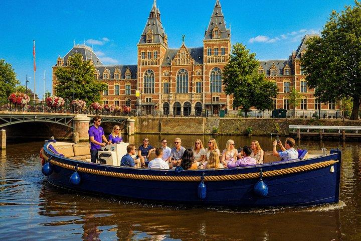 Amsterdam Canal Cruise Open Boat with Optional Craft Cocktails