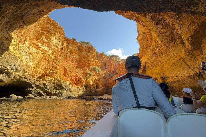 Portimão Boat Tour to Benagil & local hidden Caves Small Group