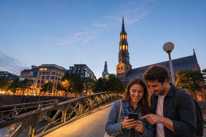 Hamburg Scavenger Hunt & Highlights Self-Guided Walking Tour