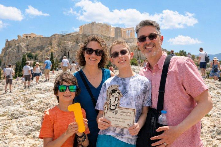 Athens Family Mythology Treasure Hunt and Tour w Food Stop