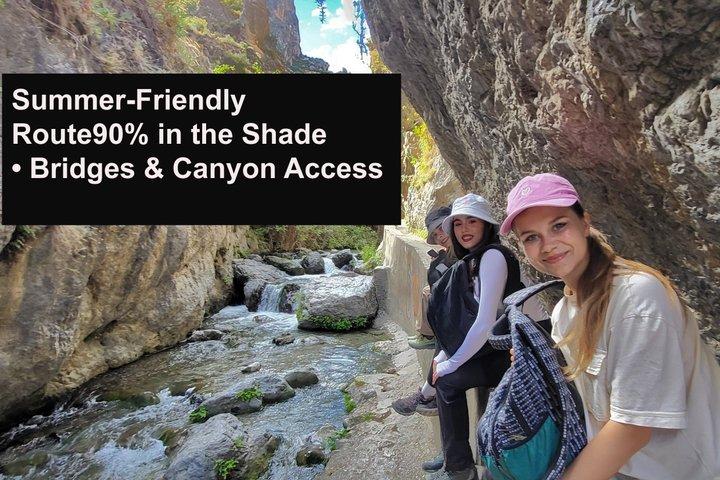 Hiking in the Canyon of the Monachil Cubs in Granada