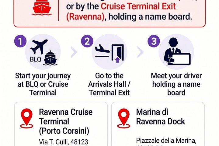 Private Transfer from Bologna or Airport to Ravenna Cruise Port