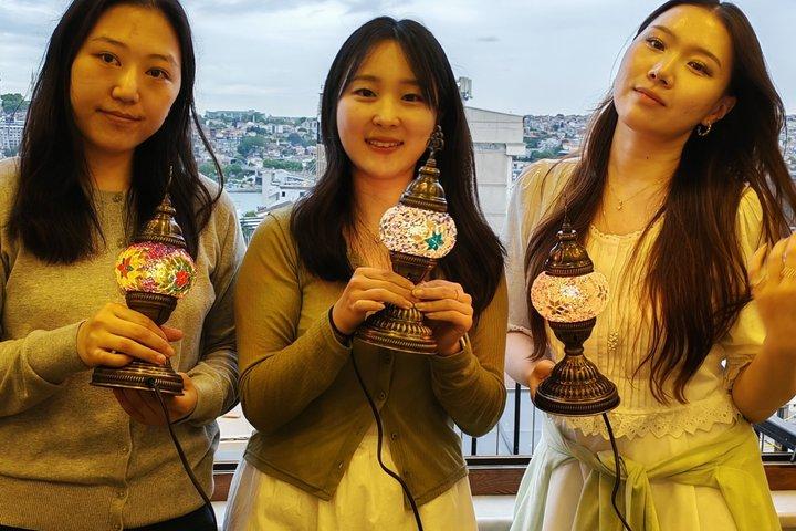Istanbul Mosaic Lamp Workshop with View, Treats & Surprise Gifts