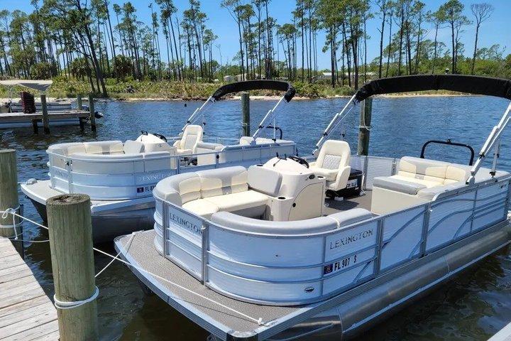 25ft Pontoon Rental at St. Andrews State Park