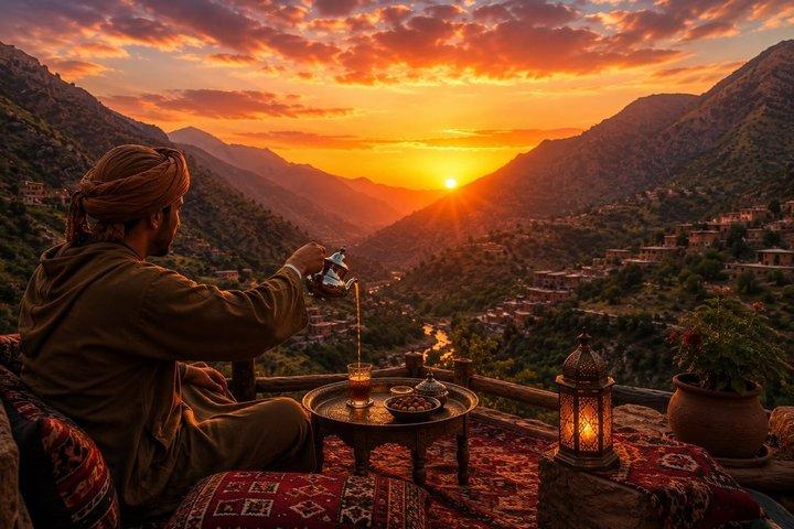Marrakech: Magical Sunset in Ourika Valley with Dinner
