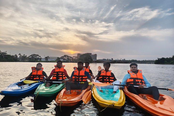 Sunset Kayaking in Alleppey Backwaters