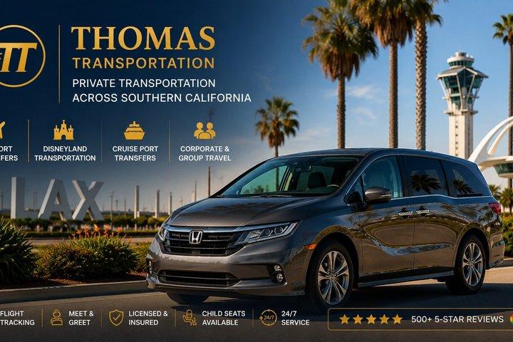 LAX Airport Private Transfer to Hotels, Disneyland & Cruise Ports