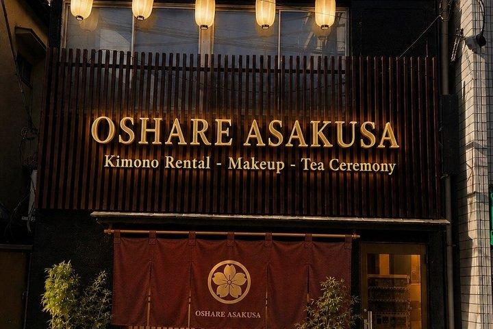 Tokyo OSHARE Asakusa Kimono Rental Makeup and Tea Ceremony