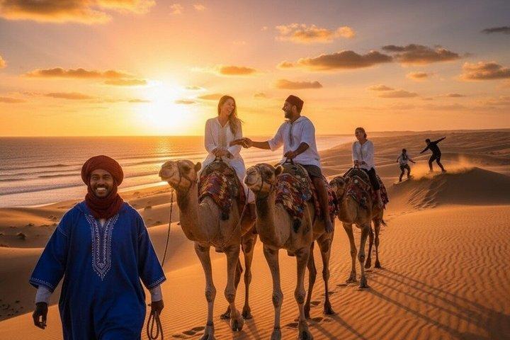 AgadiR: Sandboarding Guided Group Experience & Sunset Camel Ride