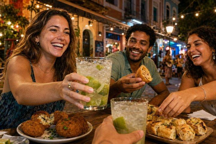 Lapa Evening Street Food and Caipirinha Tour in Rio
