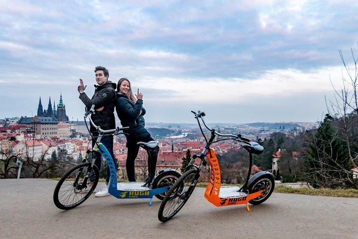 Grand City Tour of Prague on Cruiser e-Bikes or e-Scooters
