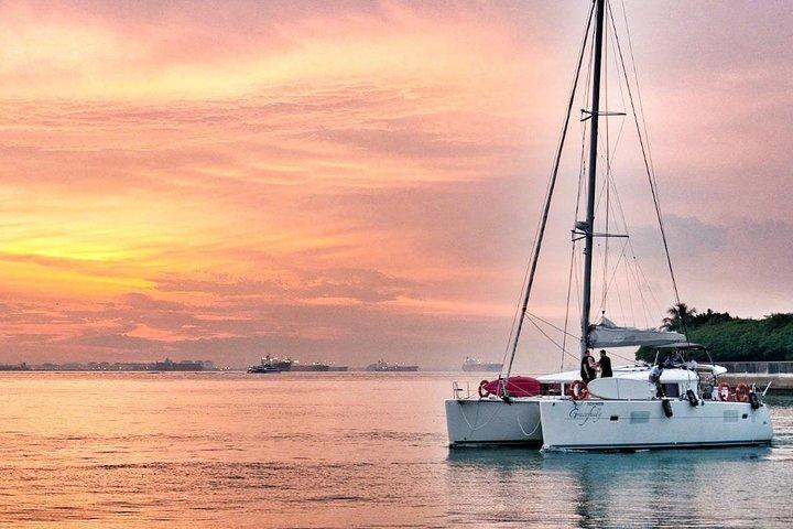 Singapore Sunset and Morning Cruise On A Luxury Catamaran